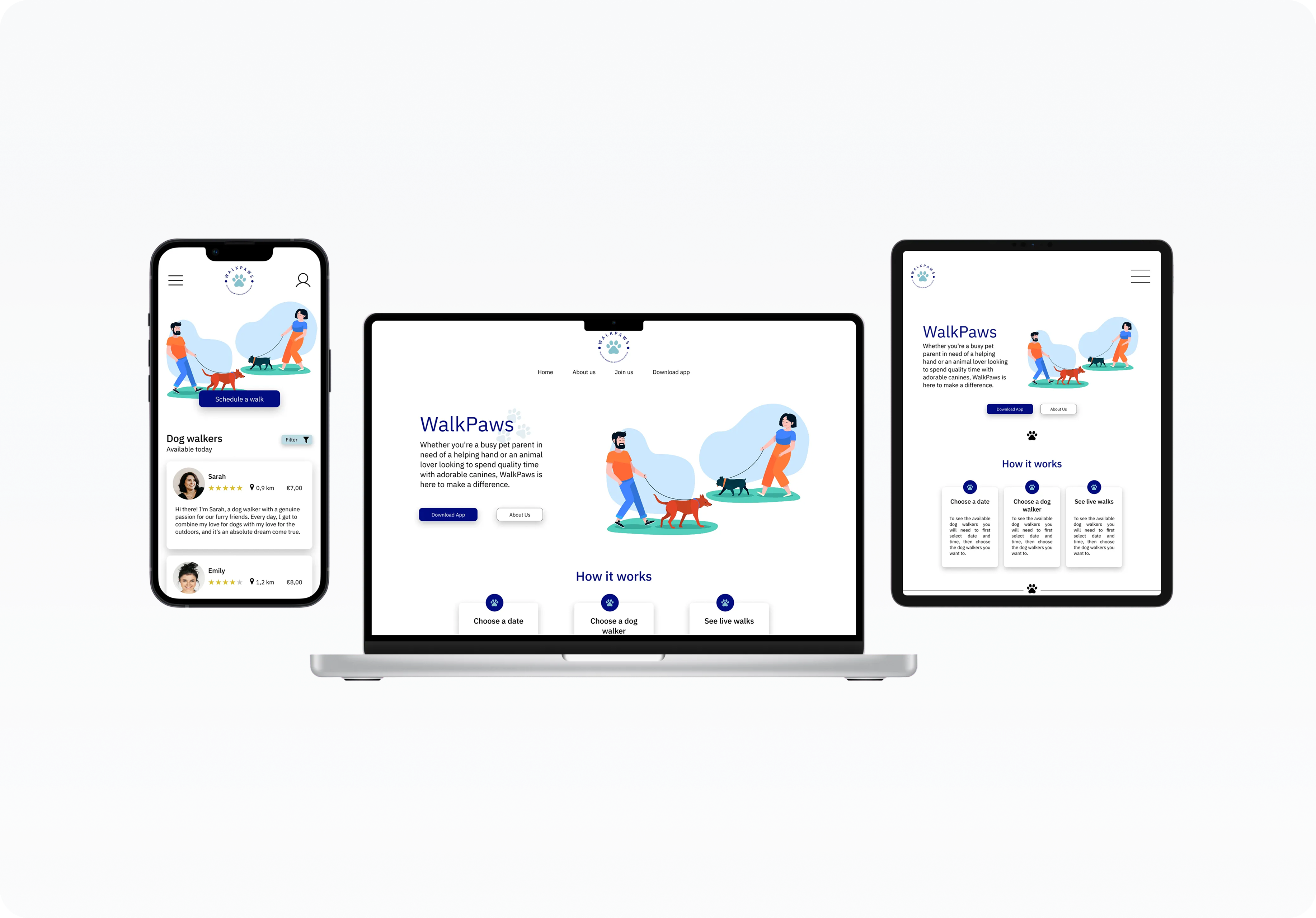 Walk Paws Social Good App